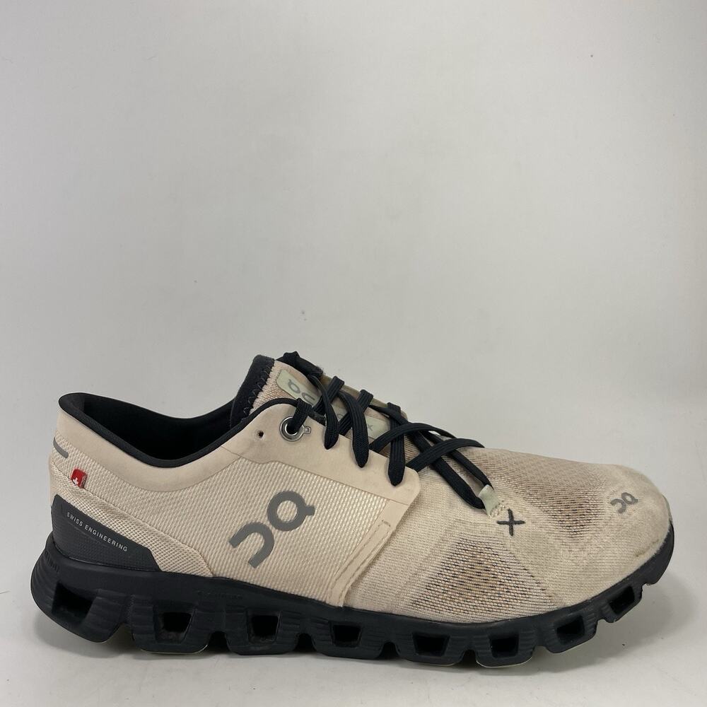 On Cloud Cloud X 3 Fawn/Magnet Running Shoes Womens Size 8.5 Training Sneakers
